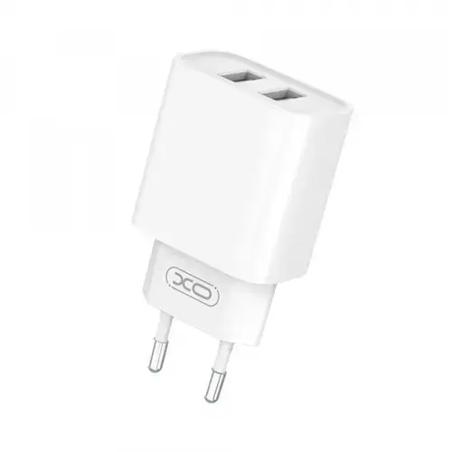 Incarcator Retea XO Design CE02C, 10.5W, 2.1A, 2 x USB-A (Alb)