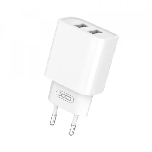 Incarcator Retea XO Design CE02C, 10.5W, 2.1A, 2 x USB-A (Alb)