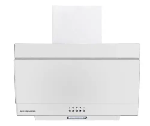 Hota incorporabila decorativa Heinner DCH-350RGWH, Putere de absorbtie 276.6 m3/h, 1 motor, Iluminare LED, 60 cm, Sticla (Alb)