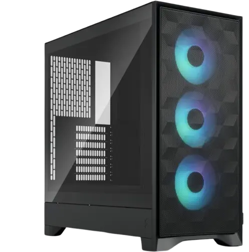 Carcasa Fractal Design Pop 2 Air, iluminare RGB, Middle Tower, Fara sursa (Negru)