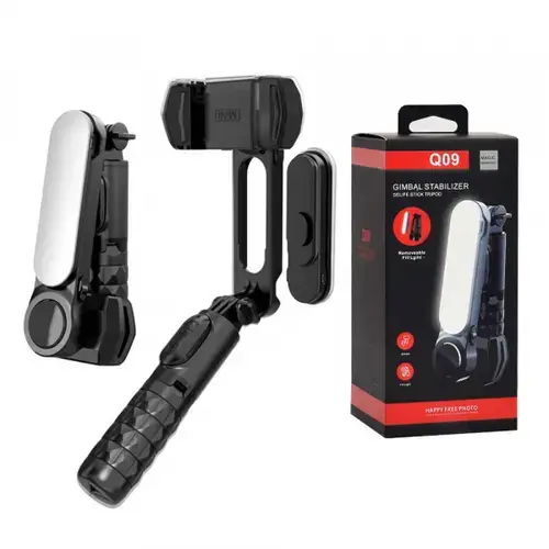 Selfie Stick Bluetooth Techsuit Q09, Universal (Negru)