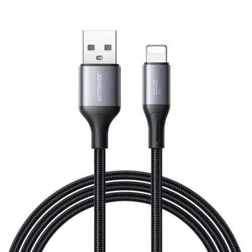 Cablu Date/Incarcare Joyroom S-A28 Flash, USB-A - Lightning, 18W, 2m (Negru)
