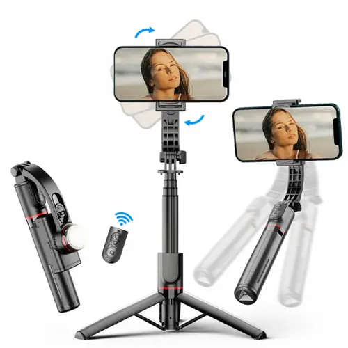 Selfie Stick Bluetooth Techsuit L19s, Universal (Negru)