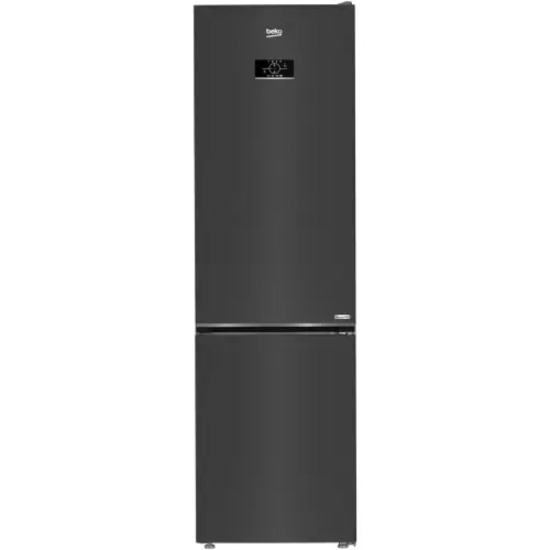 Combina frigorifica Beko B3RCNA404HXBR1, 355 l, No Frost, Clasa E, HarvestFresh, AeroFlow, H 203.5 cm (Inox/Negru)