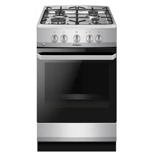 Aragaz Hansa FCGX5202092, 4 arzatoare, Gaz, 67 L, 50 cm, Clasa A (Inox)