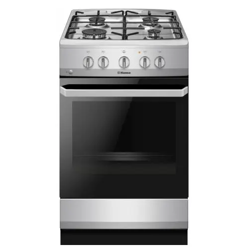 Aragaz Hansa FCGX5202092, 4 arzatoare, Gaz, 67 L, 50 cm, Clasa A (Inox)