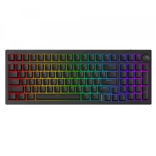 Tastatura Gaming Wireless Proove Slicker, RGB, BT / Wi-Fi / Wired, 1.8m, Negru