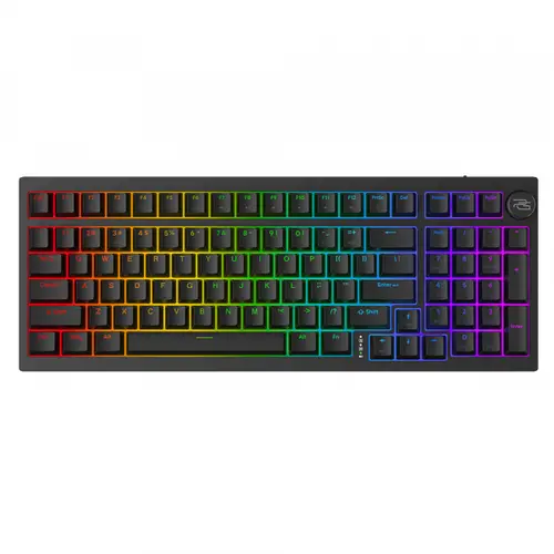 Tastatura Gaming Wireless Proove Slicker, RGB, BT / Wi-Fi / Wired, 1.8m, Negru