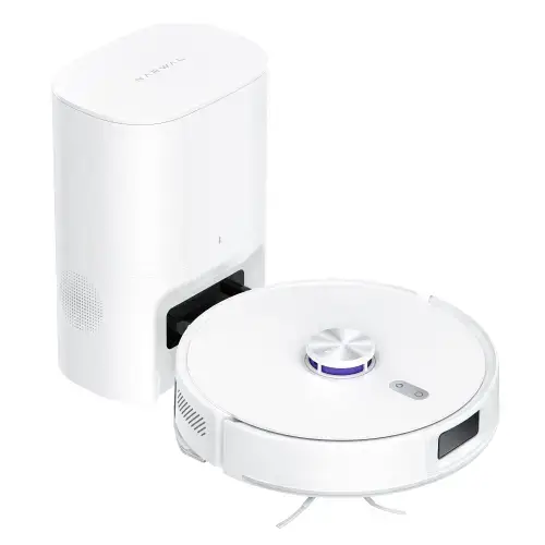 Aspirator robot Narwal Freo S, 8000 Pa,  Control aplicatie si vocal, Wi-Fi 2.4GHz, Navigare LDS, Autonomie 210 minute (Alb)