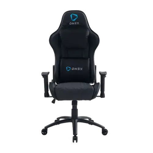 Scaun Gaming ONEX GX330, Max 125 kg, Cotiere 2D, Cadru metalic, Spuma, PVC (Negru)