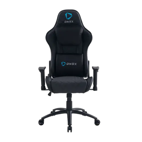 Scaun Gaming ONEX GX330, Max 125 kg, Cotiere 2D, Cadru metalic, Spuma, PVC (Negru)