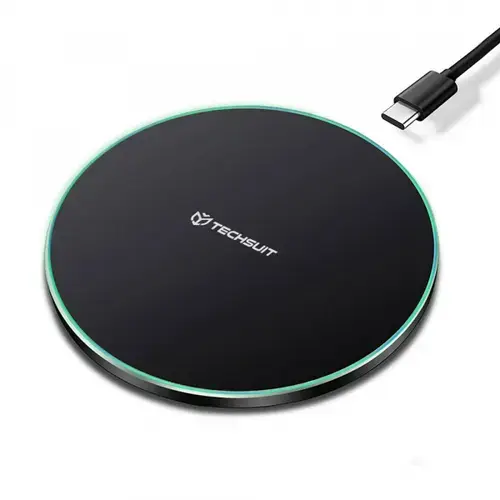 Incarcator Retea Wireless Techsuit CHWR031 Premium, 15W, 1.67A (Negru)