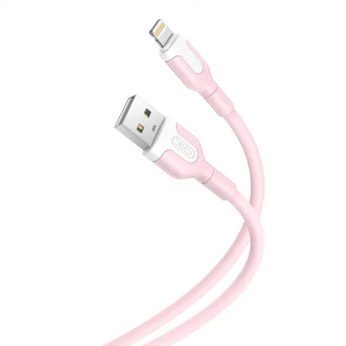 Cablu Date/Incarcare XO Design NB212 USB-A - Lightning, 18W, 1m (Roz)