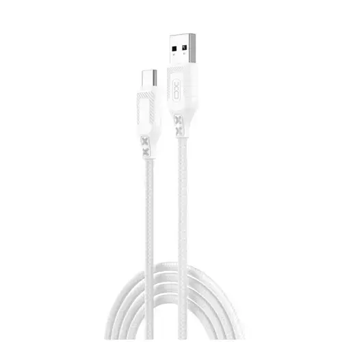 Cablu Date/Incarcare XO Design NB235, USB-A - USB-C, 18W, 1m (Alb)