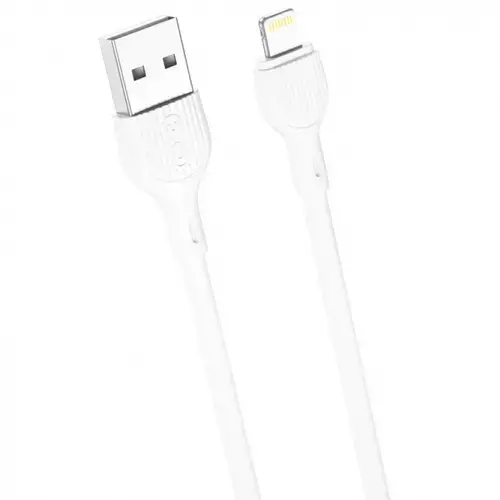 Cablu Date/Incarcare XO Design NB200, USB-A - Lightning, 10W, 1m (Alb)