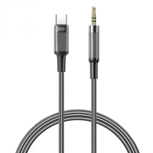 Cablu audio XO Design NB-R279B, USB-C - 3.5mm, 1m (Negru)