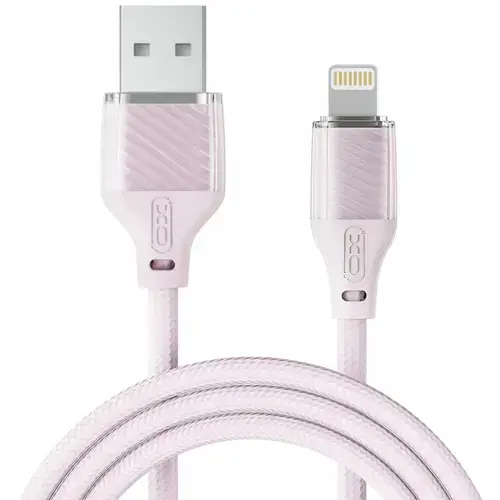 Cablu Date/Incarcare XO Design NB291, USB-A - Lightning, 18W, 1m (Roz)