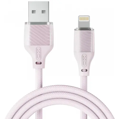 Cablu Date/Incarcare XO Design NB291, USB-A - Lightning, 18W, 1m (Roz)