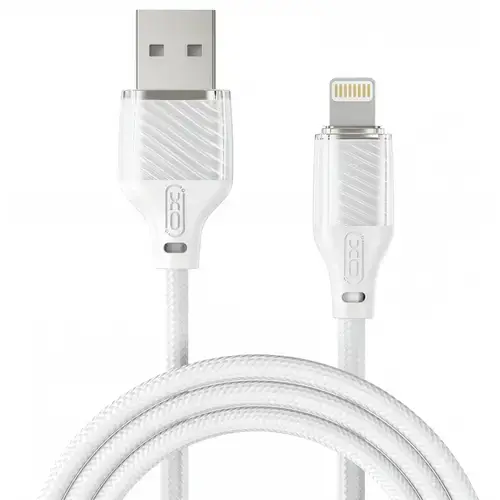 Cablu Date/Incarcare XO Design NB291, USB-A - Lightning, 18W, 1m (Alb)