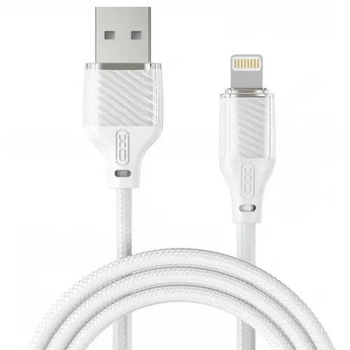 Cablu Date/Incarcare XO Design NB291, USB-A - Lightning, 18W, 1m (Alb)