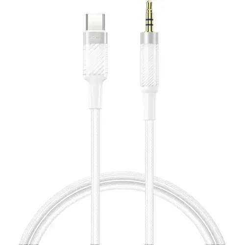 Cablu audio XO Design NB-R279B, USB-C - 3.5mm, 1m (Alb)