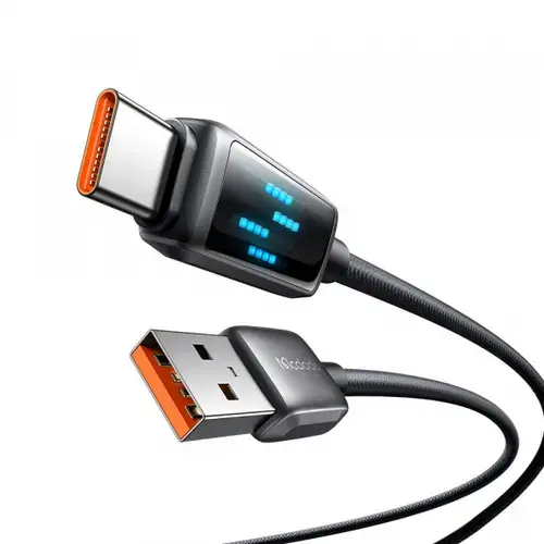 Cablu Date/Incarcare McDodo CA-2350 Display, USB-A - USB-C, 100W, 1.2m (Negru)