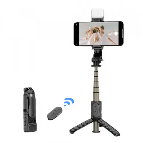 Selfie Stick Bluetooth Techsuit Q10s, Universal (Negru)