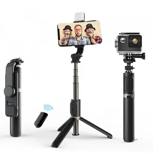 Selfie Stick Bluetooth Techsuit Q03s, Universal (Negru)