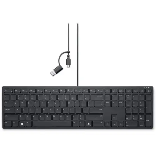 Tastatura Dell Pro Silent KB525C, Wired, USB, USB Type-C (Negru)