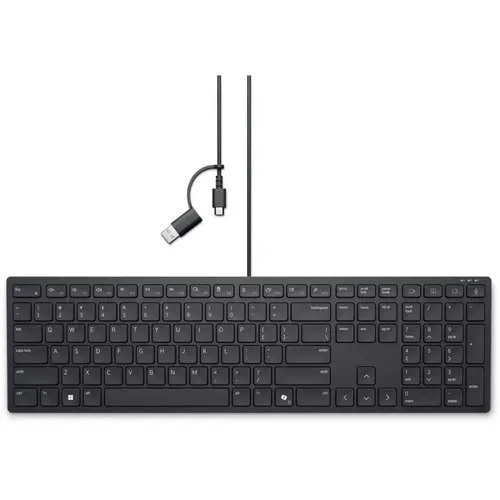 Tastatura Dell Pro Silent KB525C, Wired, USB, USB Type-C (Negru)