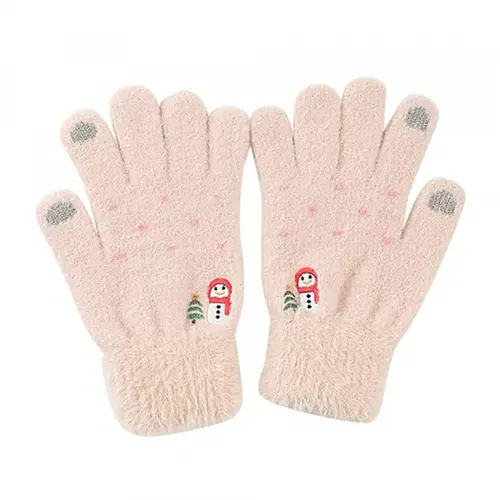 Manusi De Iarna Tactile Dama Techsuit ST0011, Marime 17cm (Bej)