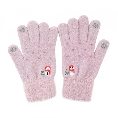 Manusi De Iarna Tactile Dama Techsuit ST0011, Marime 17cm (Mov)