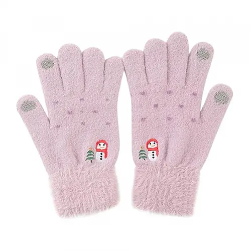 Manusi De Iarna Tactile Dama Techsuit ST0011, Marime 17cm (Mov)
