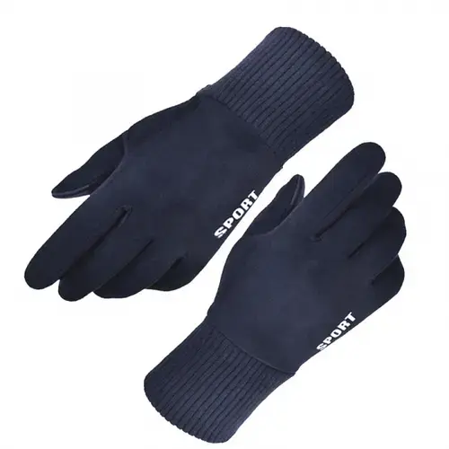 Manusi De Iarna Tactile Unisex Techsuit ST0009, Marime Universala (Albastru)