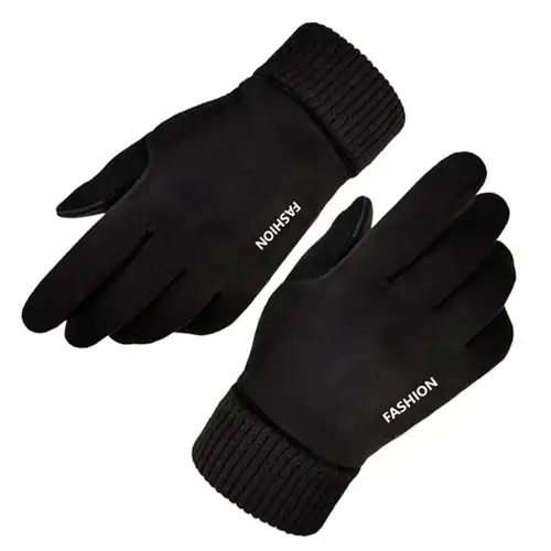 Manusi De Iarna Tactile Unisex Techsuit ST0010, Marime Universala (Negru)