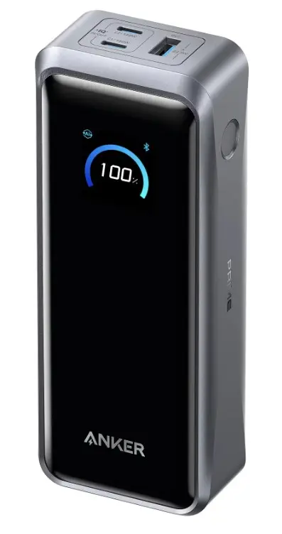 Baterie externa Anker Prime A110AH11, 26.250 mAh, 300W, USB-C, 2x USB-C, 1x USB-A, Smart Display (Negru)