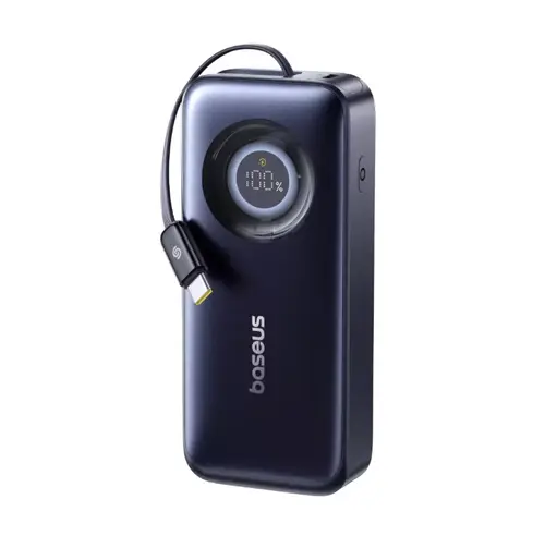 Acumulator extern Baseus EnerCore CR11, 20.000mAh, cu cablu USB-C integrat 67W (Negru)
