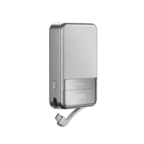 Baterie externa EcoFlow Rapid MagSafe Qi2 EF-RAPID10000-EU, 10000 mAh, Wireless, USB-C (Gri)