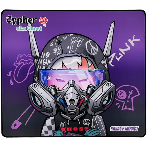 Mousepad A4TECH Bloody Cypher Ghost, 450 x 400 x 5 mm (Alb)