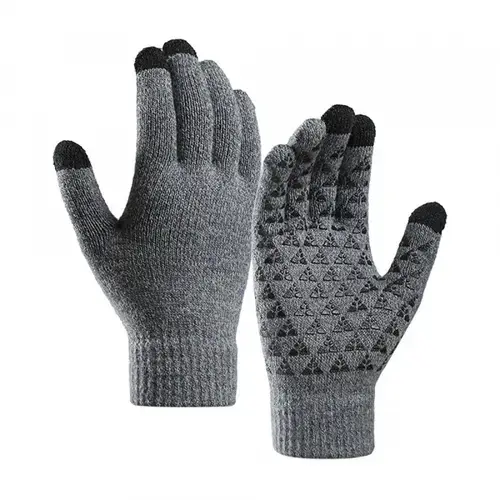 Manusi iarna tactile Iwarm ST0018, 23cm (Gri)