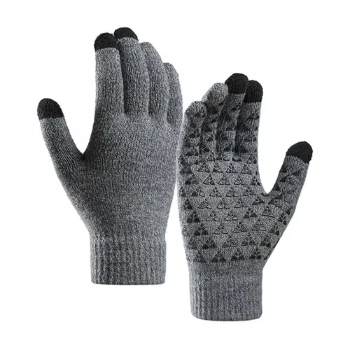 Manusi iarna tactile Iwarm ST0018, 23cm (Gri)
