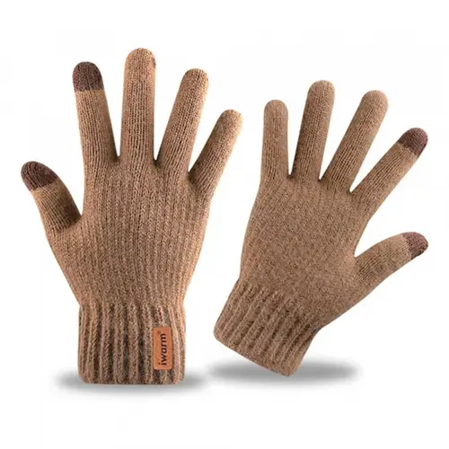 Manusi iarna tactile Iwarm ST0016, 22cm (Maro)