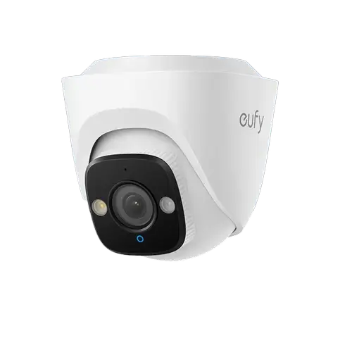 Camera supraveghere video exterior Add-on eufy Turret PoE E41, Rezolutie 4k UHD, 122° FOV, F1.6 Color Night Vision, AI, Pentru NVR (Alb)