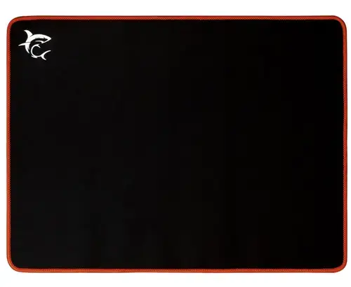 Mousepad White Shark RED KNIGHT, Suprafata Textila, Baza Cauciucata Anti-Alunecare, Dimensiuni 40 x 30 x 0.3cm (Negru/Rosu)