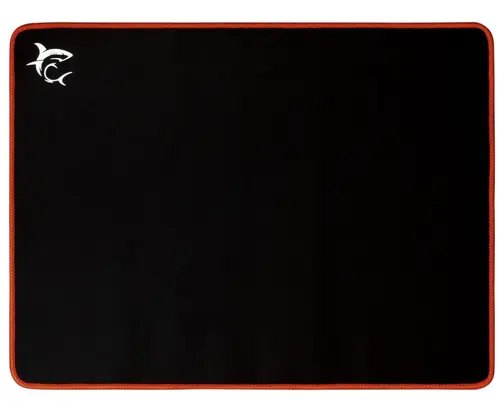 Mousepad White Shark RED KNIGHT, Suprafata Textila, Baza Cauciucata Anti-Alunecare, Dimensiuni 40 x 30 x 0.3cm (Negru/Rosu)