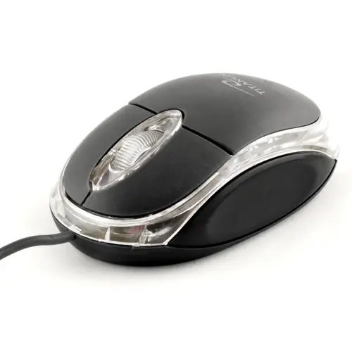 Mouse optic Titanum Raptor Tm102k, USB, Negru/Transparent