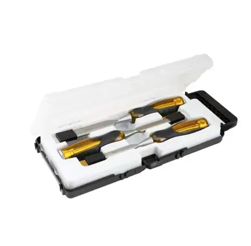 Set dalti Stanley,3 piese pentru lemn (Galben/Negru)