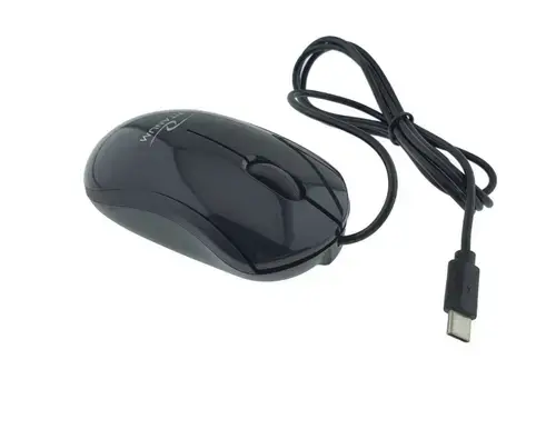 Mouse Titanum TM125K, Wired, 3 butoane, USB-C (Negru)