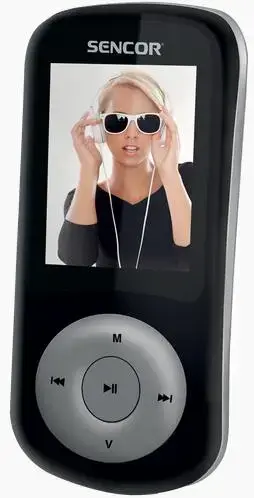 MP4/MP3 Player Sencor SFP 5870 BS, LCD 1.8inch, Radio FM, 8GB Flash (Negru/Argintiu)