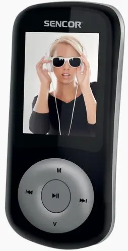 MP4/MP3 Player Sencor SFP 5870 BS, LCD 1.8inch, Radio FM, 8GB Flash (Negru/Argintiu)